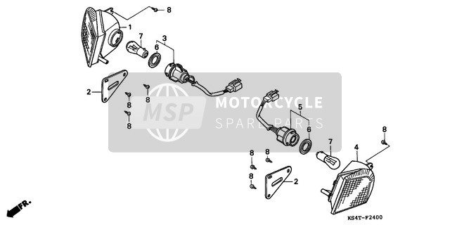 Honda CN250 1997 Indicatore per un 1997 Honda CN250